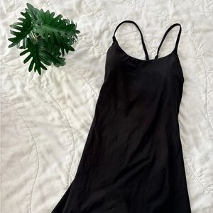Black Cross Back Athletic Dress